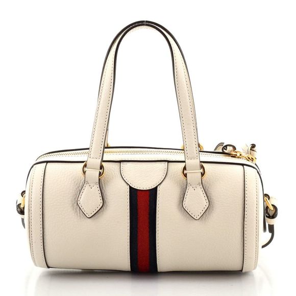 Gucci Ophidia Boston Bag Leather Small White - Picture 3 of 6